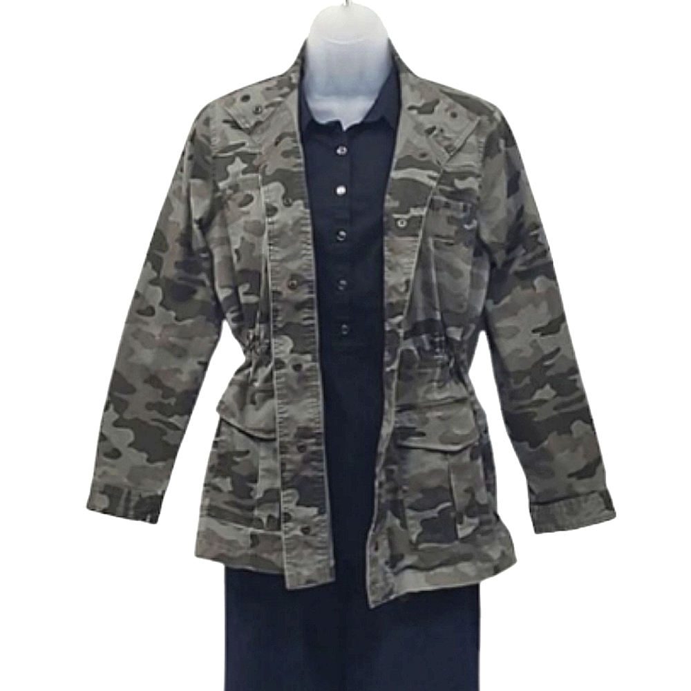 Universal Thread Camouflage Jacket Button Up Camo… - image 2